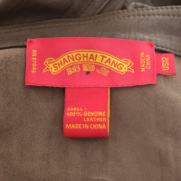 Shanghai Tang  Lederjacke im Knitter-Look