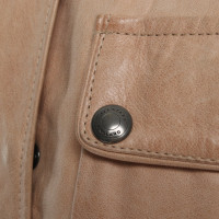 Belstaff Jacket/Coat Leather in Nude