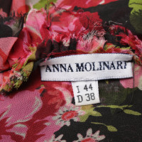 Anna Molinari Zijden blouse met bloemenprint