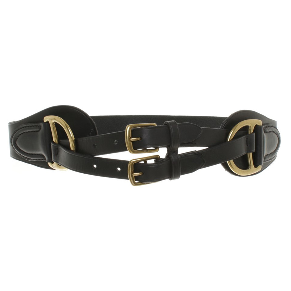 Ralph Lauren Leather belt with double belt