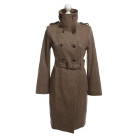 Patrizia Pepe Cappotto di Tweed marrone