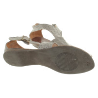 Andere Marke Ledersandalen in Grau