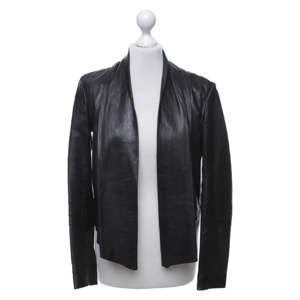 Filippa K Jacket/Coat Leather in Black