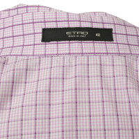 Etro Checkered blouse in purple