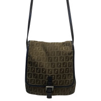 Fendi Borsa a tracolla in Tela in Marrone