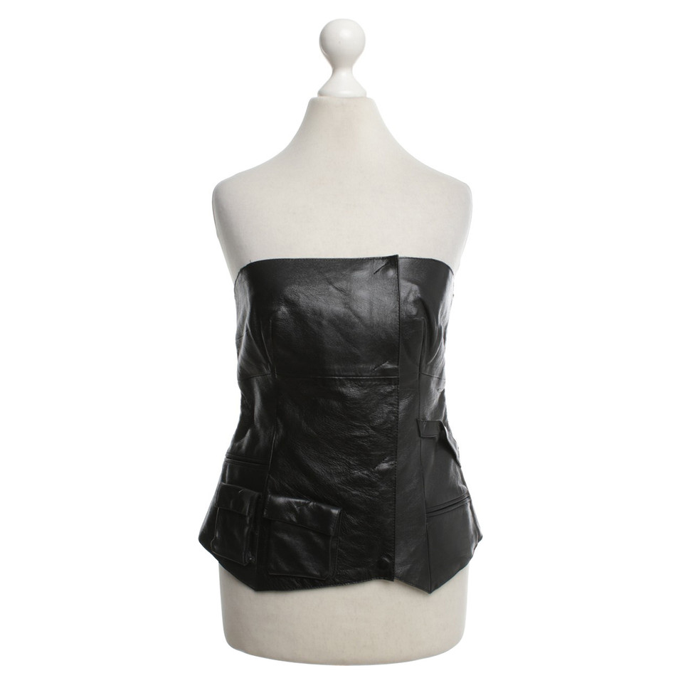 Costume National En noir Bustier