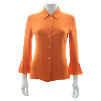 Céline Top Silk in Orange