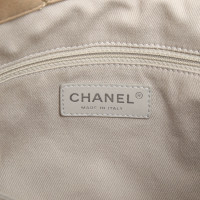 Chanel Shopper Leer in Beige
