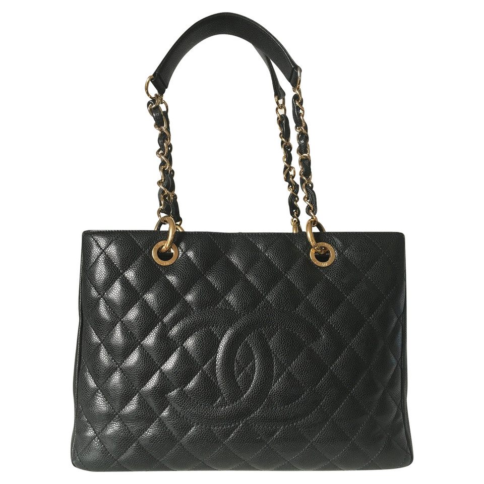 Chanel "Grand shopping Tote" caviar leather