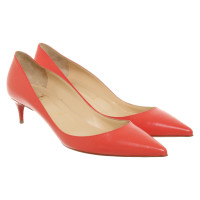 Christian Louboutin Pumps/Peeptoes en Cuir en Rouge