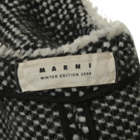 Marni Coat in black and white