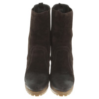 Prada Leather boots in dark brown
