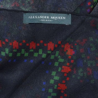Alexander McQueen motifs écharpe de soie