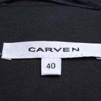 Carven Giacca/Cappotto in Cotone in Blu