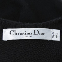 Christian Dior Jurk in zwart / Light Blue