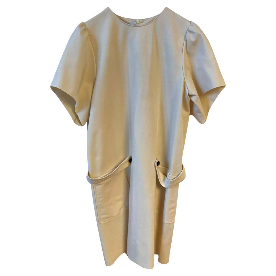 Yves Saint Laurent Kleid aus Wolle in Creme