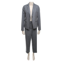 St. Emile Suit with pinstripe pattern in grey / white