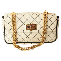 Moschino Love  BAG white black quilted evening bag