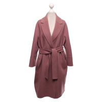 S Max Mara Jas/Mantel Wol in Roze