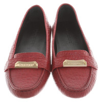Burberry Moccasins in red