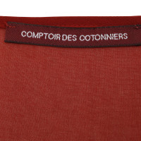 Comptoir Des Cotonniers Seidenkleid in Rot