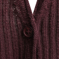 360 Sweater Cardigan in Bourdeaux