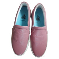 Lanvin Sneakers aus Leder in Rosa / Pink