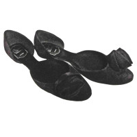 Roger Vivier Slipper/Ballerinas aus Leder in Violett