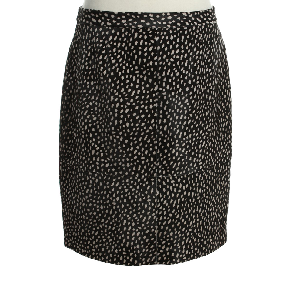 Tory Burch Leather skirt with pattern