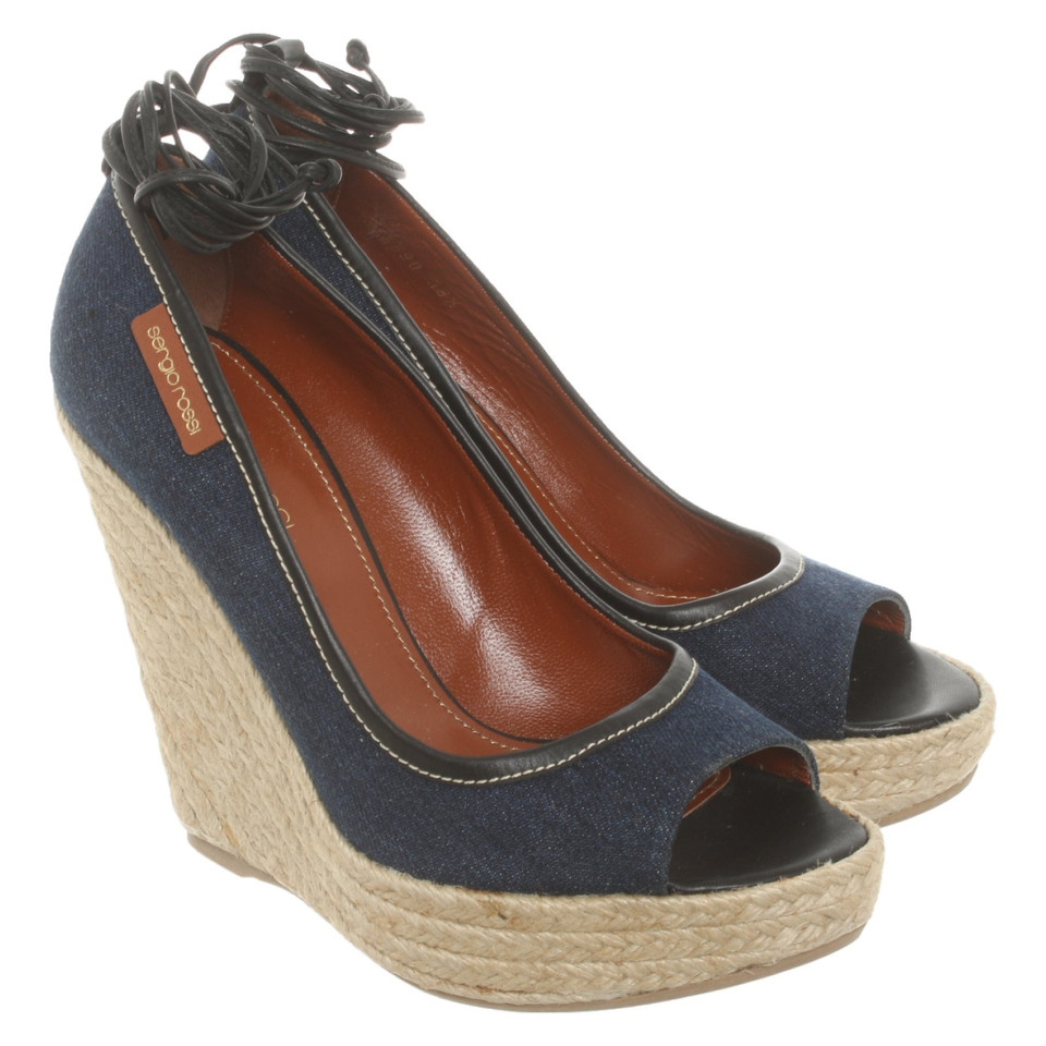 Sergio Rossi Wedges in Blue