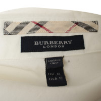 Burberry Bluse mit Perlen in Weiß