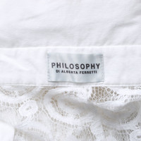 Philosophy Di Alberta Ferretti Robe en Blanc