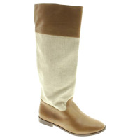 Massimo Dutti Bottes en Cuir en Marron