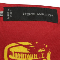 Dsquared2 Short jacket with leather trim