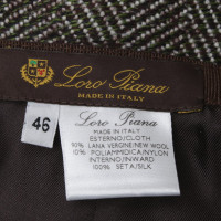 Loro Piana skirt herringbone pattern