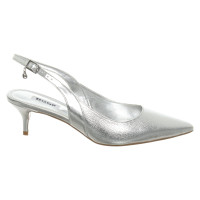 Dune London Pumps/Peeptoes Leather in Silvery