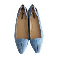 Bottega Veneta Slippers/Ballerinas Leather in Blue