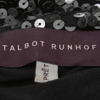 Talbot Runhof Cocktail jurk met leren pailletten