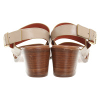 Santoni Sandals Leather in Beige