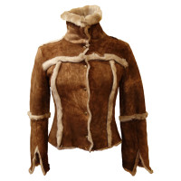 Patrizia Pepe Leather jacket with fur