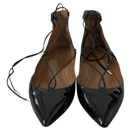 Aquazzura Slippers/Ballerinas Patent leather in Black