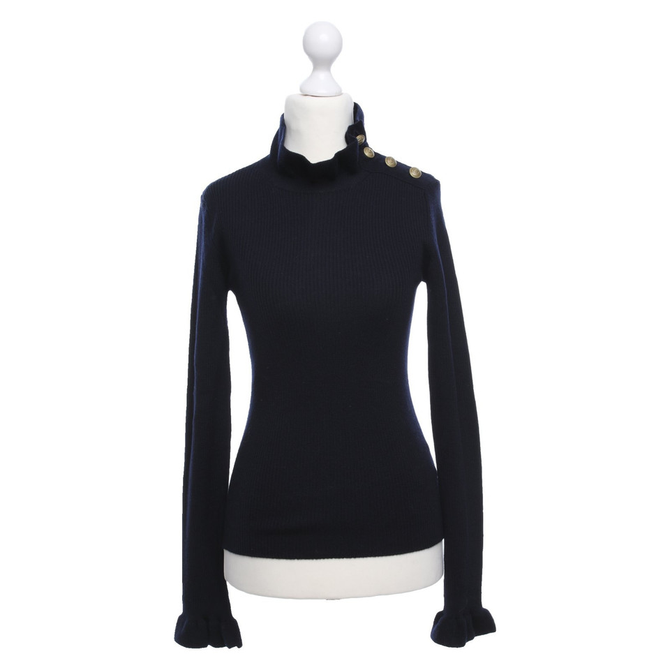 Red Valentino Top Wool in Blue