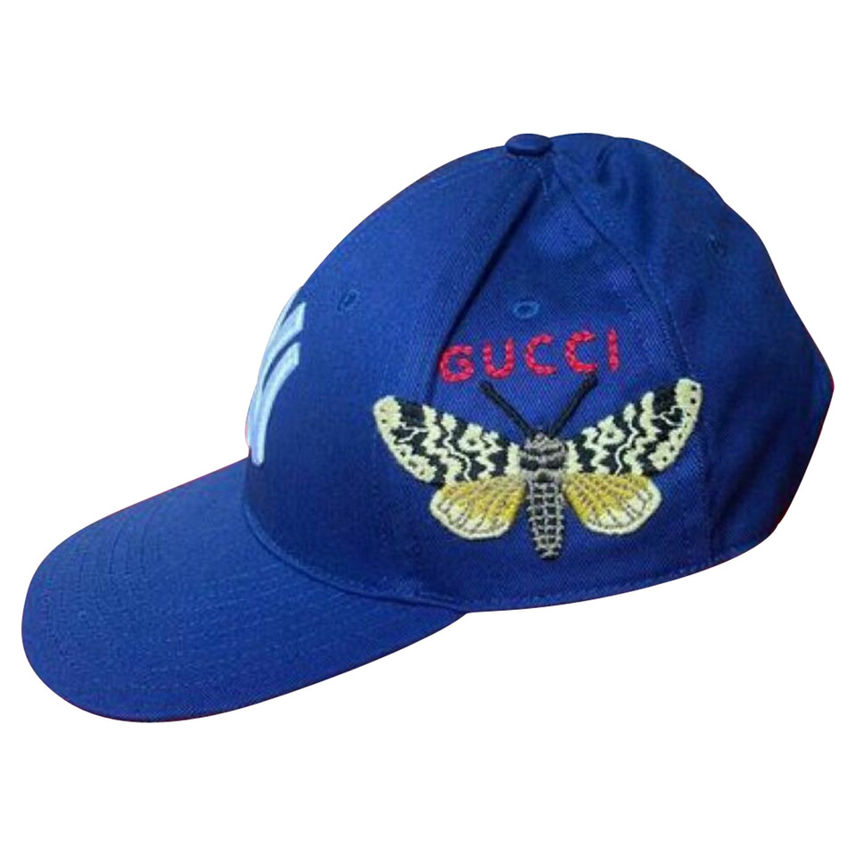 Gucci Cappello/Berretto in Cotone in Blu