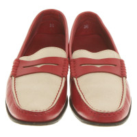 Tod's Loafer in red / beige