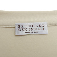 Brunello Cucinelli T-Shirt in Creme