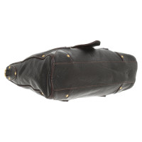 Car Shoe Handtasche aus Leder in Braun
