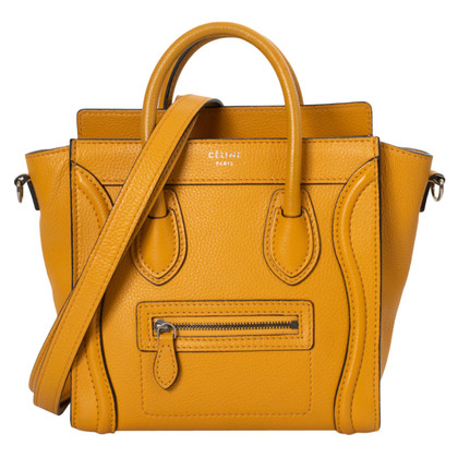 Céline Shoulder bag Leather in Yellow