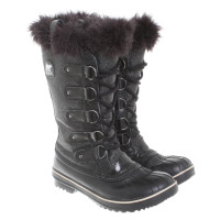 Sorel Stivali in Pelle in Nero