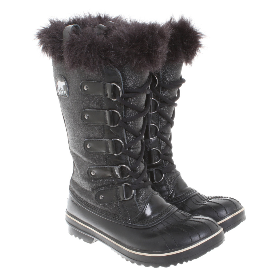 Sorel Boots Leather in Black