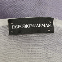 Armani sciarpa tessuta in lilla / grigio chiaro